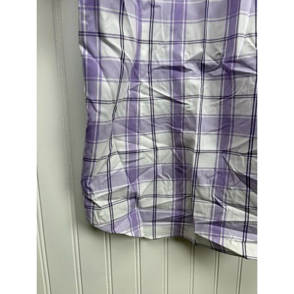 Express Non-Iron Fitted‎ Long Sleeve Plaid Button Up Dress Shirt Size L #80 - Picture 8 of 12